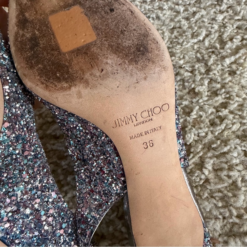 Jimmy Choo Glitter slimback pumps - Picture 6 of 6